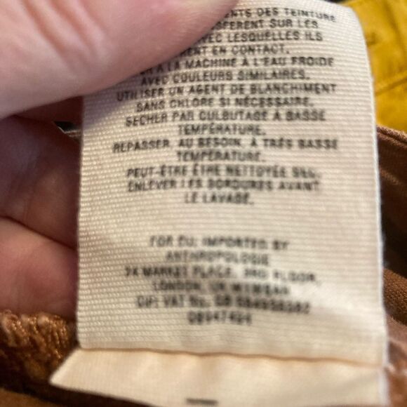 Anthropologie The Wanderer cotton linen utility pants w/ pockets - Picture 9 of 9